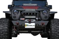 Go Industries 94101 Winch Style Front Bumper in Black Powder Coat for ... Bumper Replacements for Collision Repair